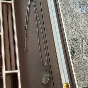 Kendra Scott Elegant Silver Pendant Necklace